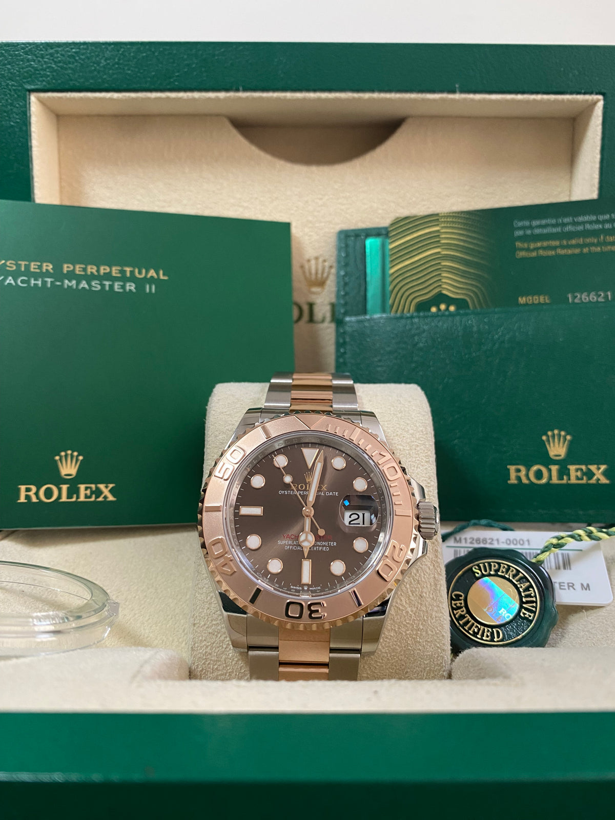 Rolex Steel and Everose Gold Yacht-Master 40 - 2024 - Chocolate Dial - 126621 *FULL SET*