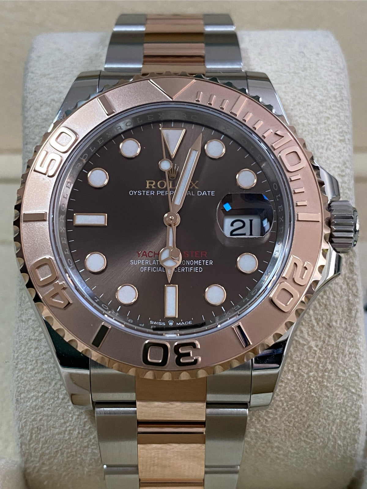 Rolex Steel and Everose Gold Yacht-Master 40 - 2024 - Chocolate Dial - 126621 *FULL SET*