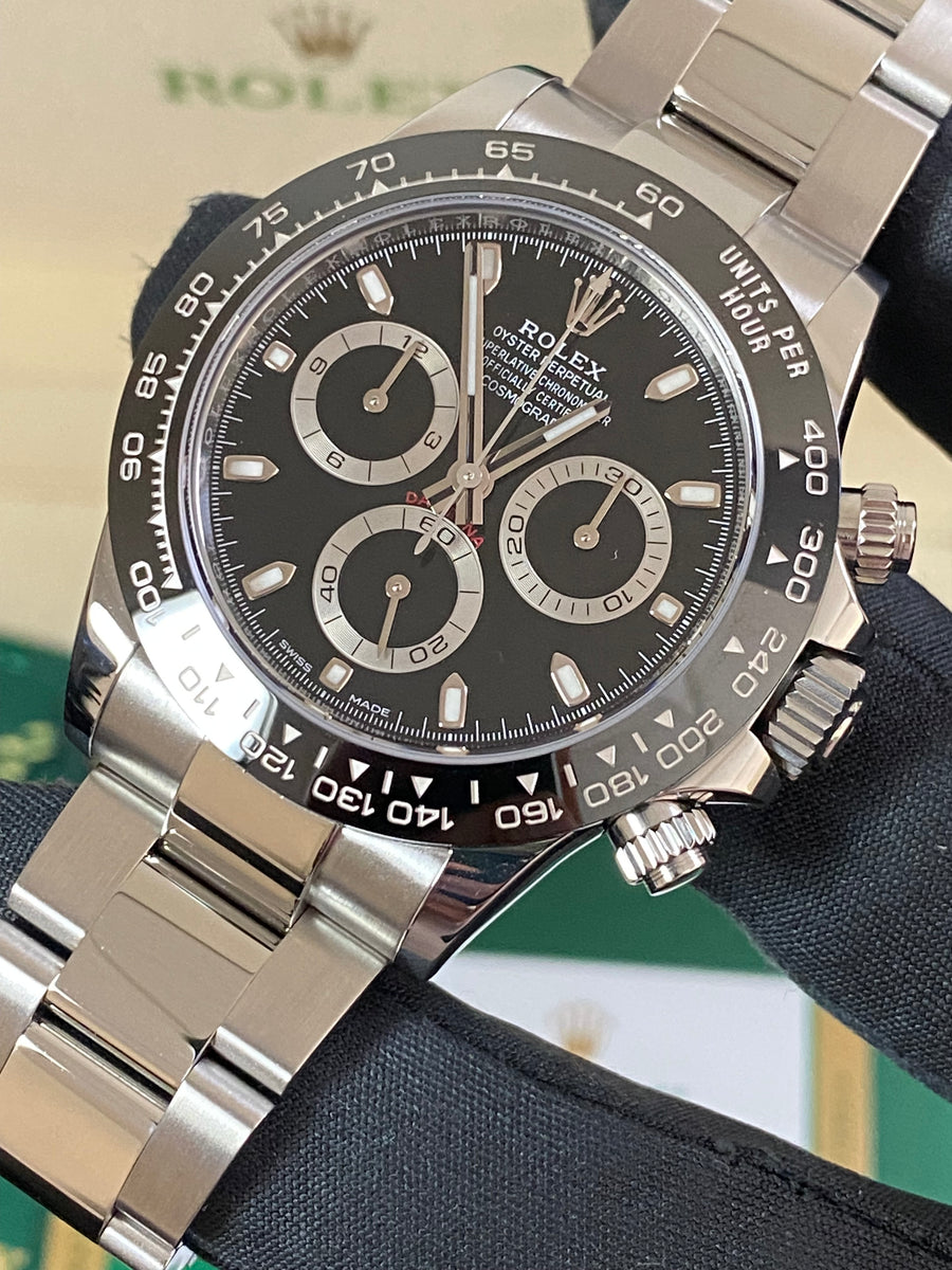 Rolex Steel Cosmograph Daytona - 2019 - Black Index Dial - 116500LN *FULL SET*