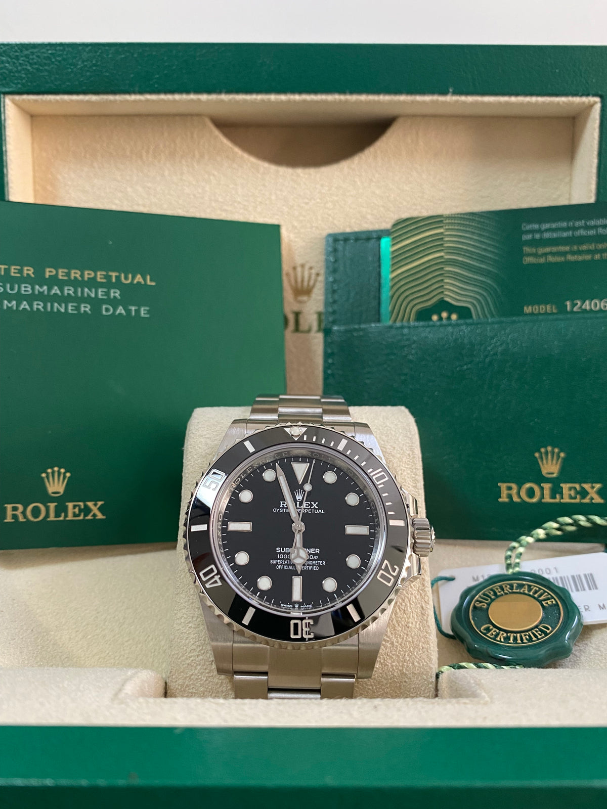 Rolex Steel Submariner No Date - 2021 - Black Dial - 124060 *FULL SET*