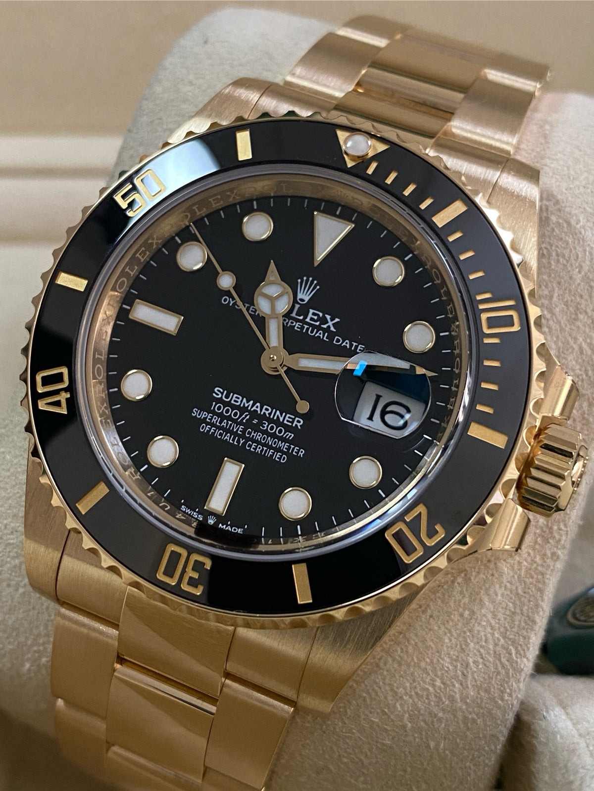 Rolex Yellow Gold Submariner Date - 2024 - Black Bezel - Black Dial - 126618LN *FULL SET*