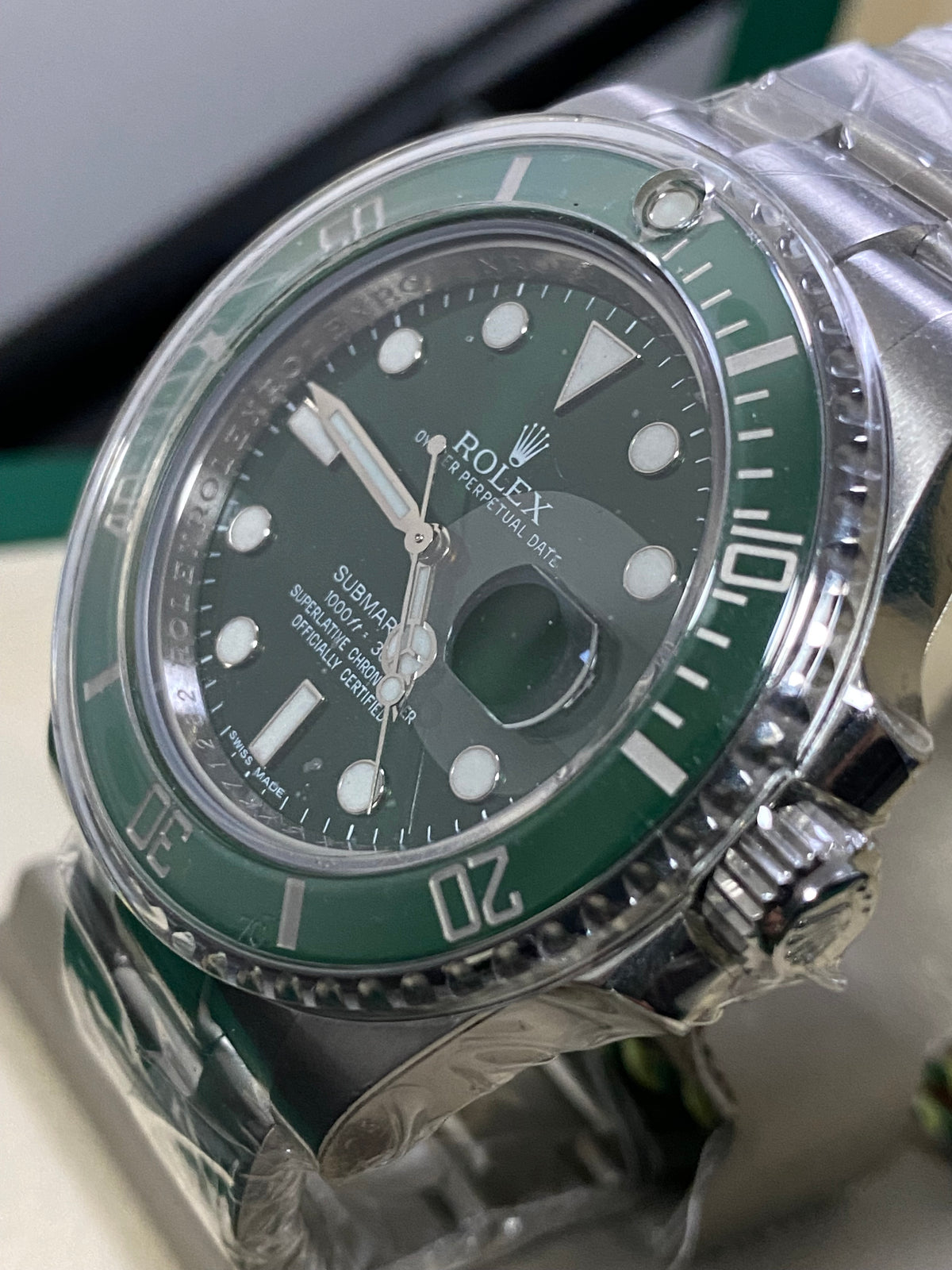 Rolex Steel Submariner Date - 2012 - "Hulk" - Green Dial - 116610LV NEW OLD STOCK - Full Stickers