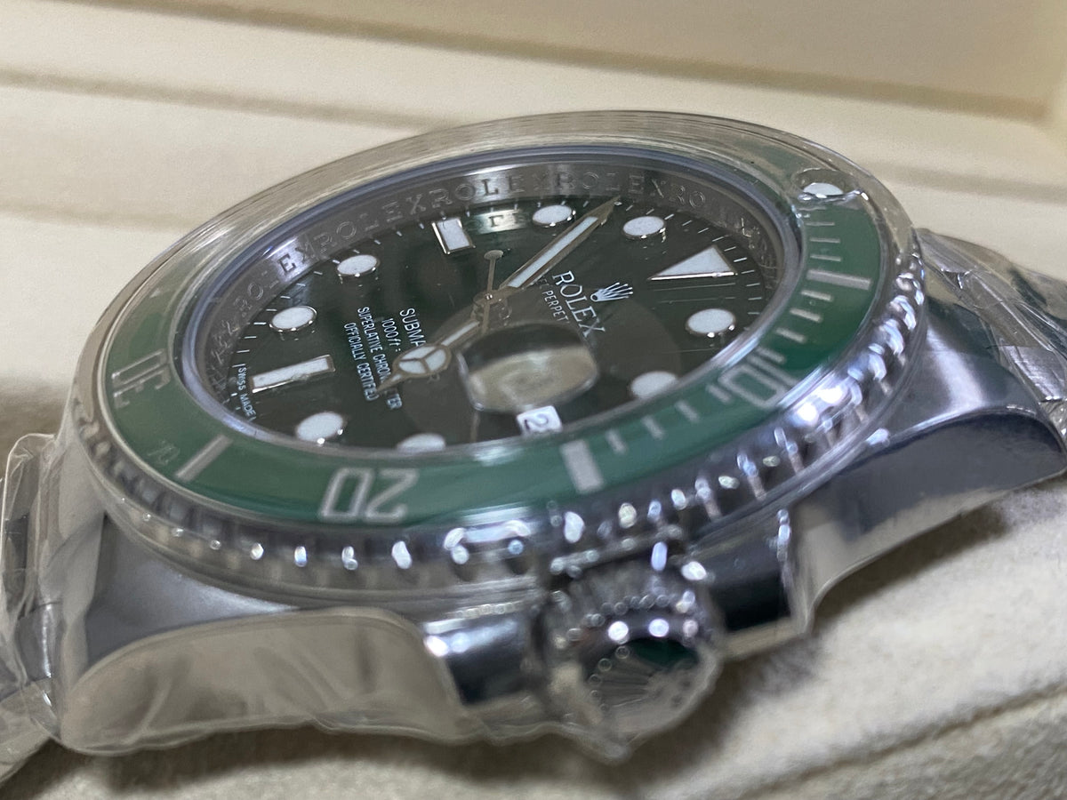 Rolex Steel Submariner Date - 2012 - "Hulk" - Green Dial - 116610LV NEW OLD STOCK - Full Stickers