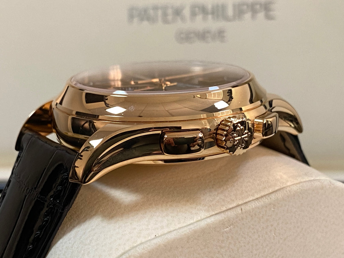 Patek Philippe Complications Flyback Chronograph Annual Calendar - Rose Gold - Brown Sunburst Dial - 5905R-001