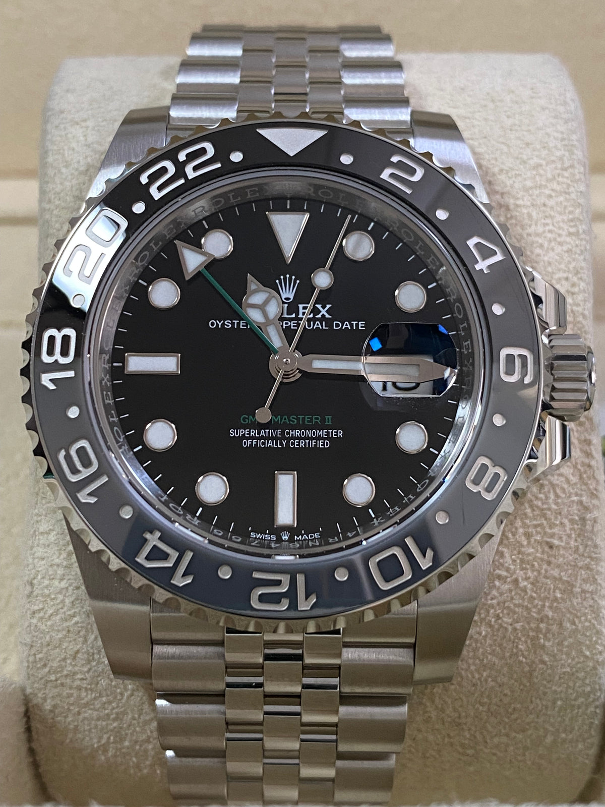 Rolex Steel GMT-Master II - 2024 - "Bruce Wayne" - Jubilee Bracelet - 126710GRNR *FULL SET*