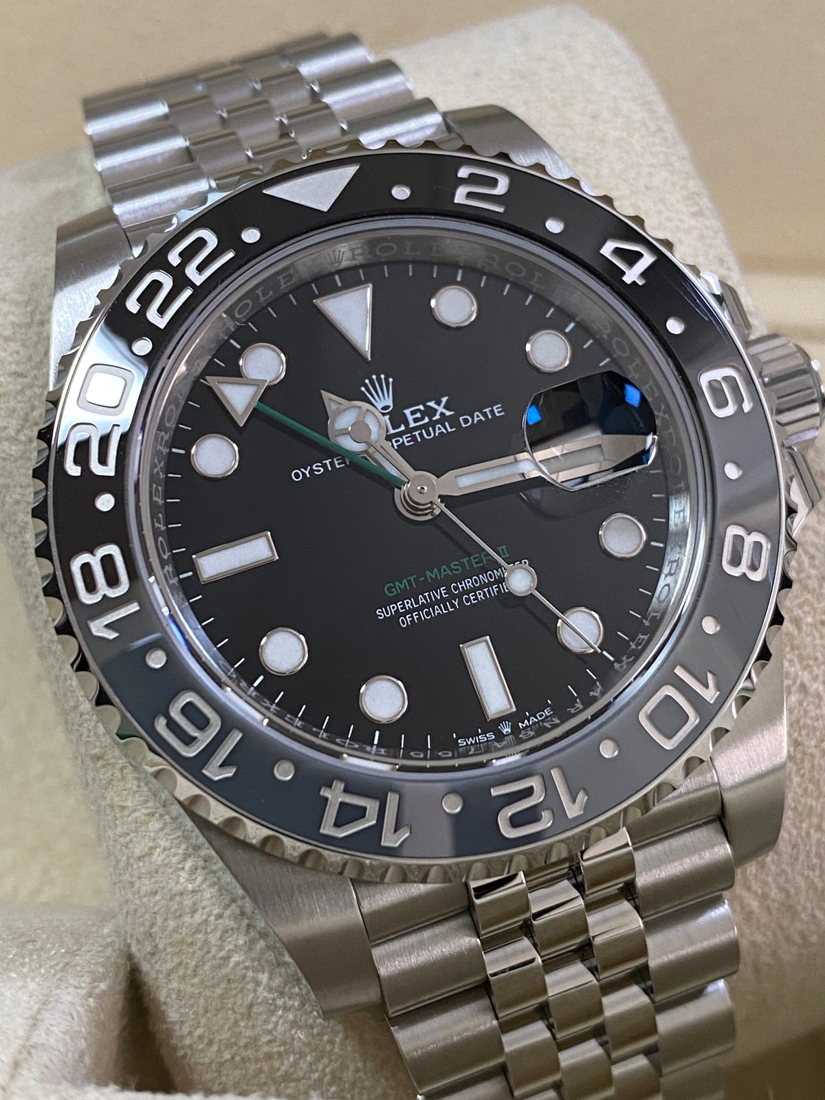 Rolex Steel GMT-Master II - 2024 - "Bruce Wayne" - Jubilee Bracelet - 126710GRNR *FULL SET*