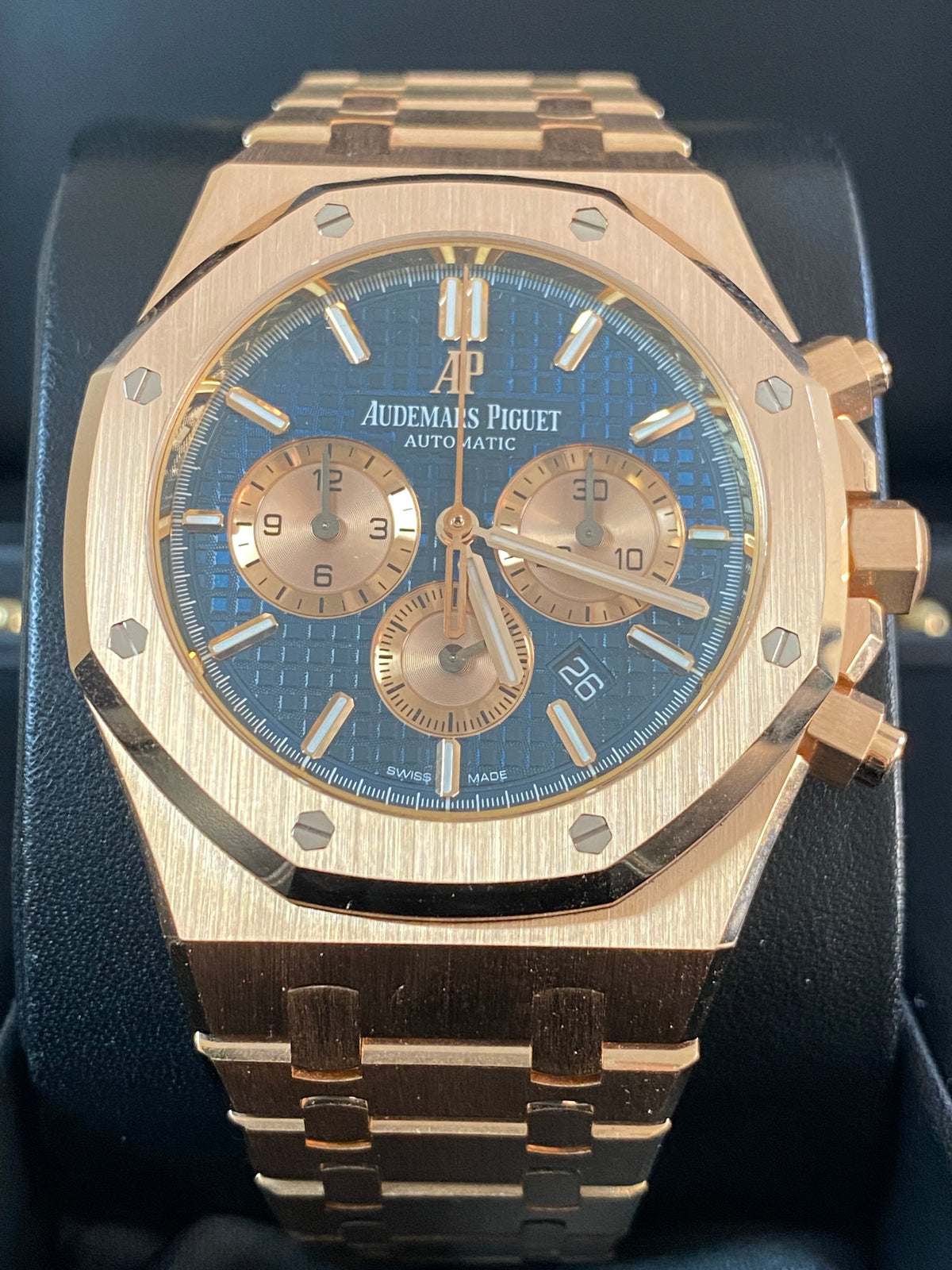 Audemars Piguet Royal Oak Chronograph - 41mm - Gold & Blue Dial - 26331OR.00.1220OR.01 *FULL SET*