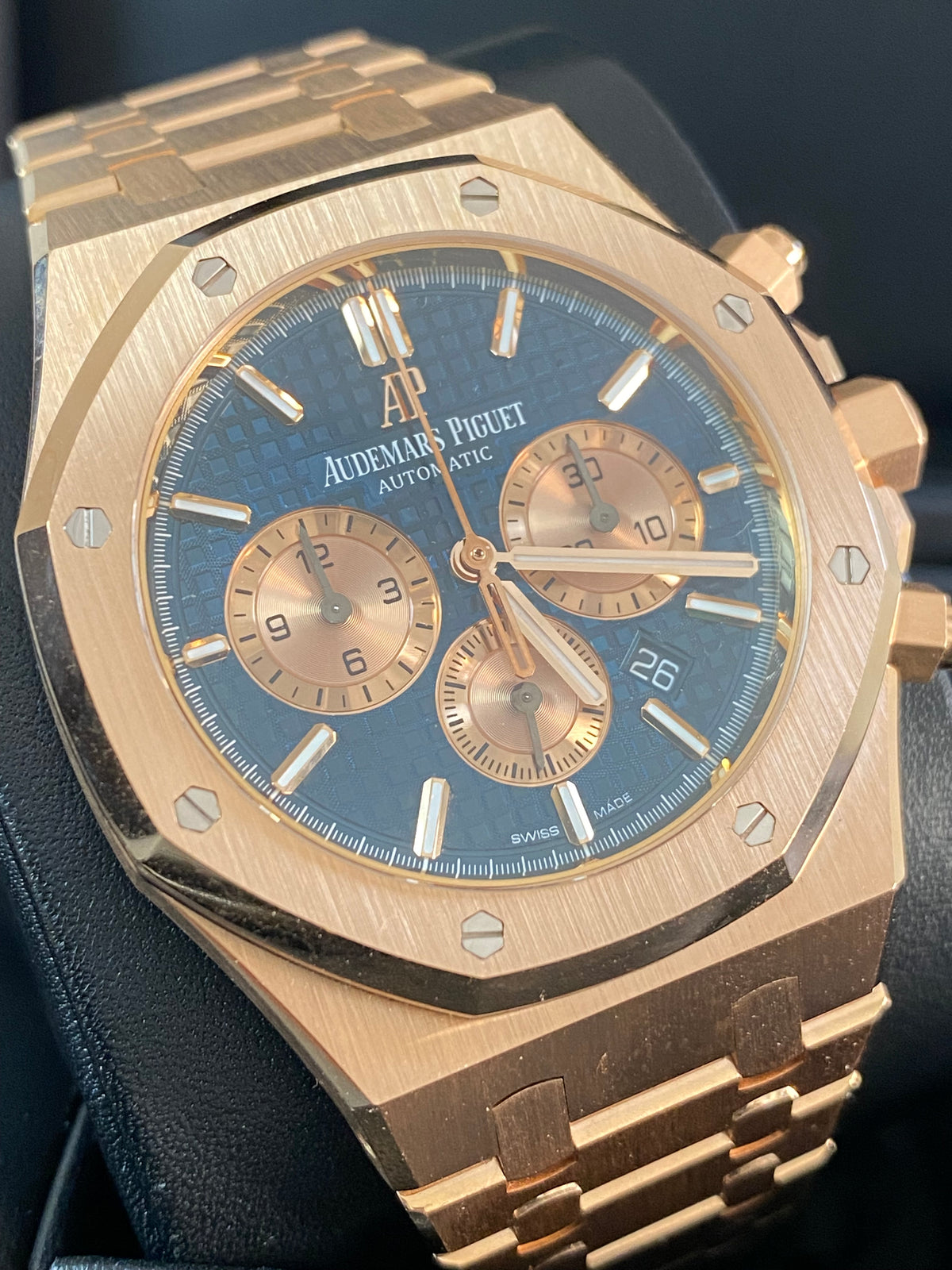 Audemars Piguet Royal Oak Chronograph - 41mm - Gold & Blue Dial - 26331OR.00.1220OR.01 *FULL SET*