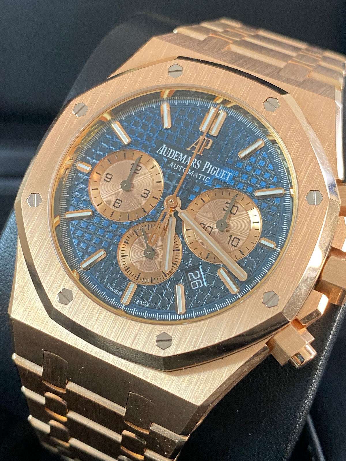 Audemars Piguet Royal Oak Chronograph - 41mm - Gold & Blue Dial - 26331OR.00.1220OR.01 *FULL SET*