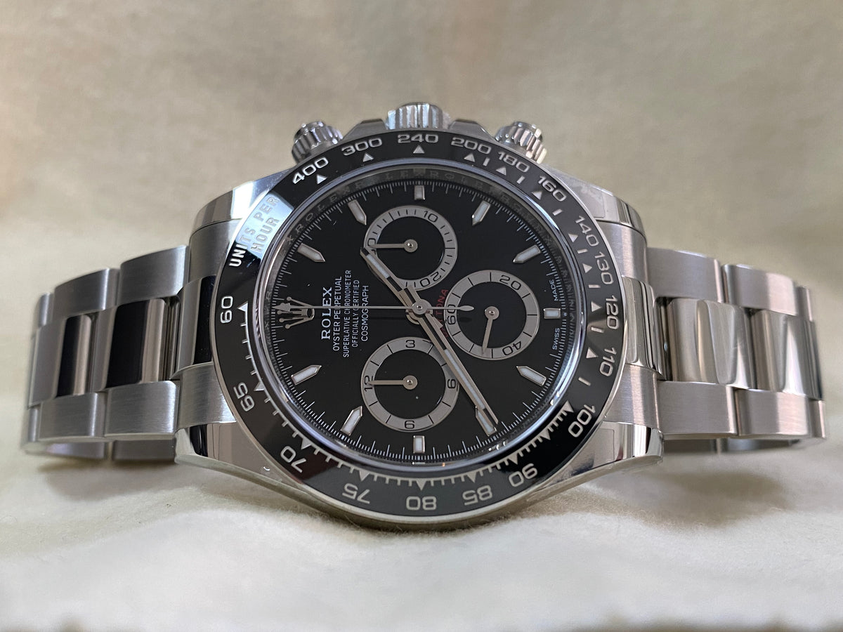 Rolex Steel Cosmograph Daytona - 2023 - Black Index Dial - 126500LN *FULL SET*