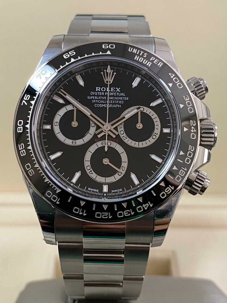 Rolex Steel Cosmograph Daytona - 2023 - Black Index Dial - 126500LN *FULL SET*