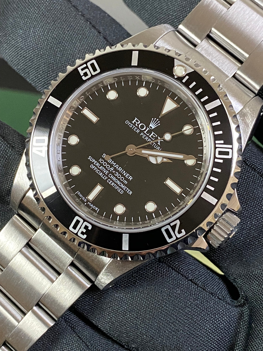 Rolex Steel No-Date Submariner - 2008 - Pre Ceramic Bezel - Black Dial - 14060M