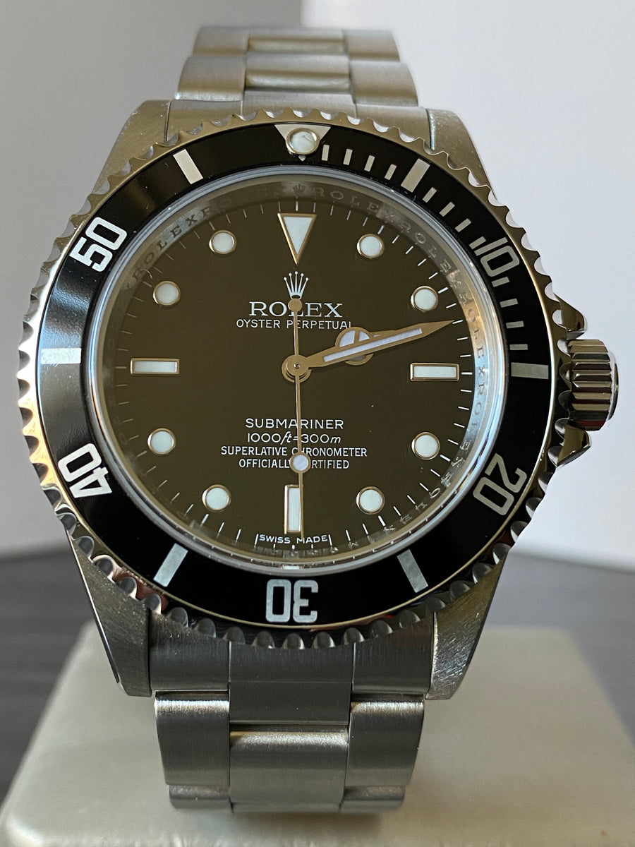 Rolex Steel No-Date Submariner - 2008 - Pre Ceramic Bezel - Black Dial - 14060M