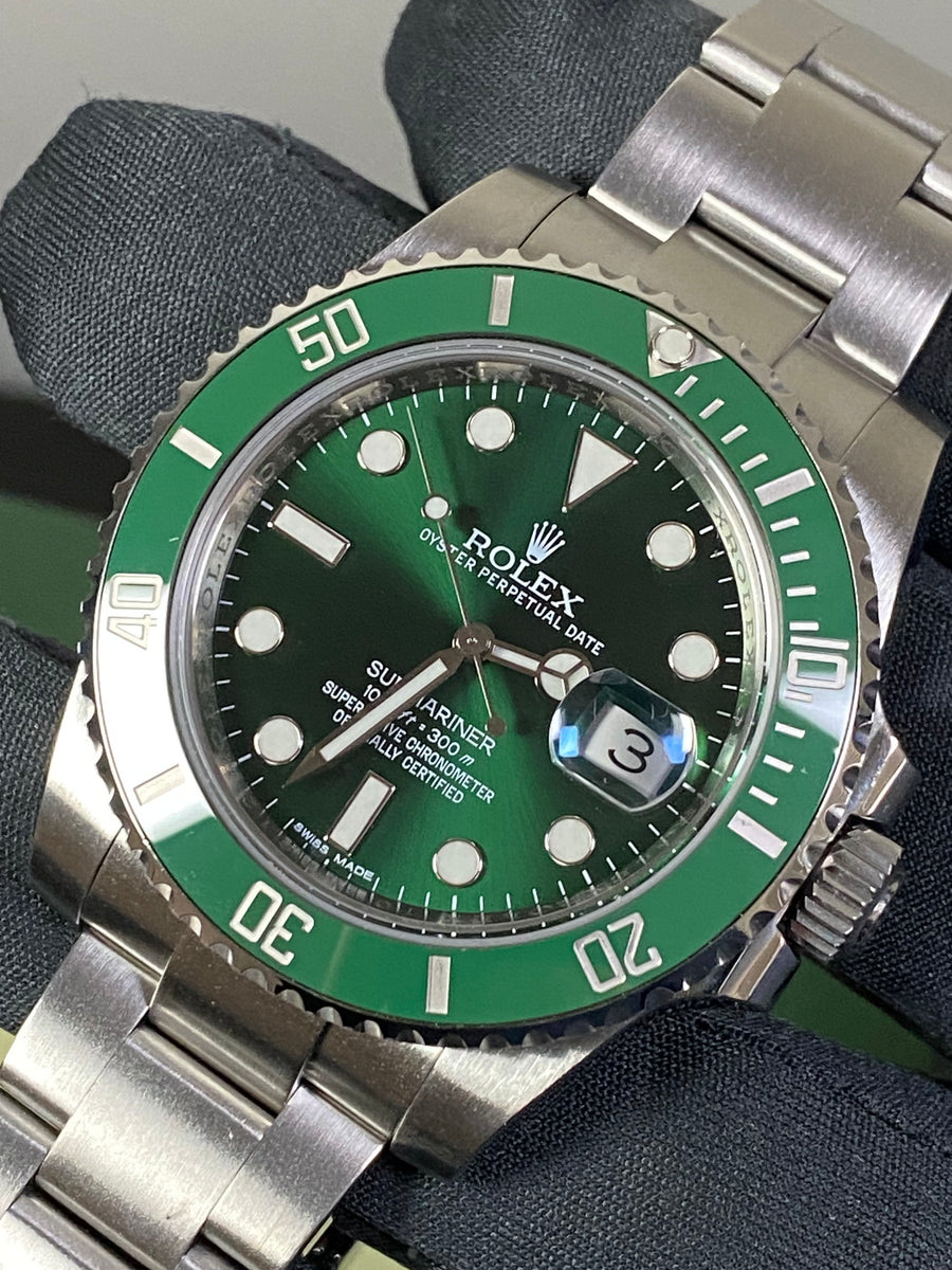 Rolex Steel Submariner Date - 2015 - "Hulk" - Green Dial - 116610LV