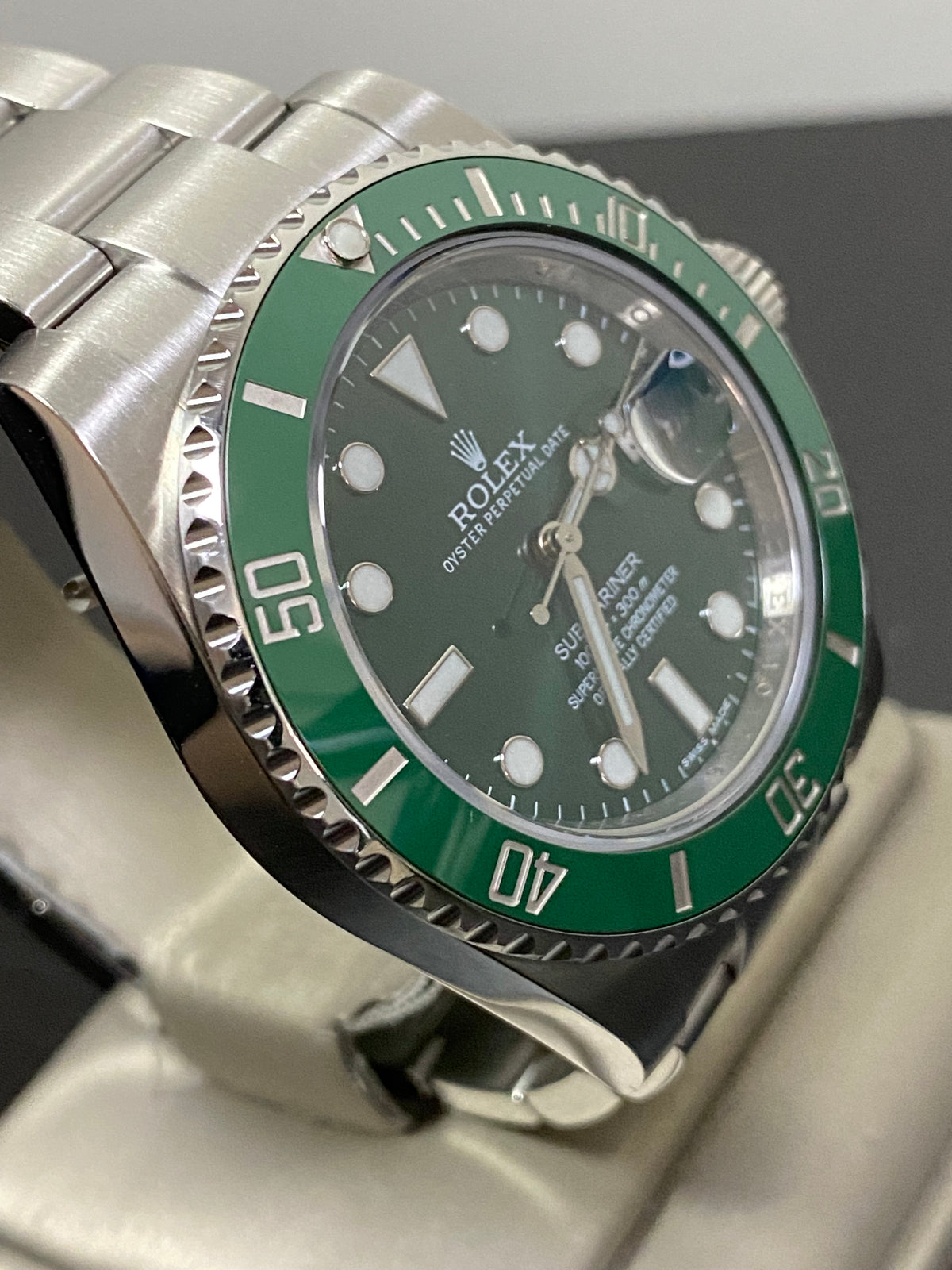 Rolex Steel Submariner Date - 2015 - "Hulk" - Green Dial - 116610LV