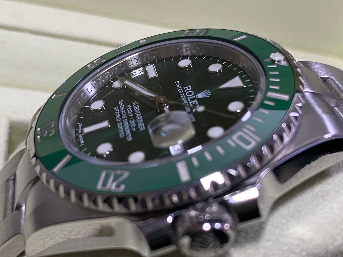 Rolex Steel Submariner Date - 2015 - "Hulk" - Green Dial - 116610LV