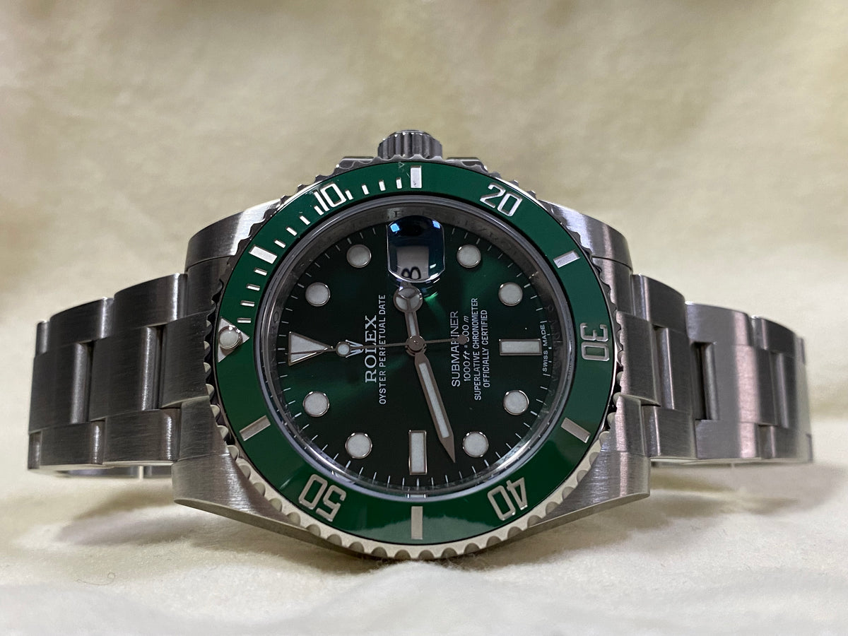 Rolex Steel Submariner Date - 2015 - "Hulk" - Green Dial - 116610LV