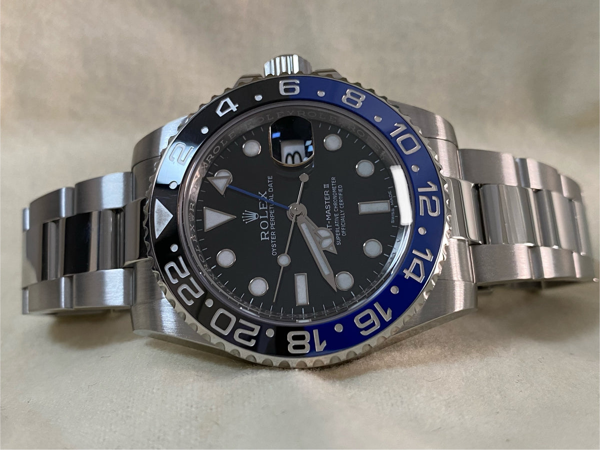 Rolex Steel GMT-Master II - 2015 - "Batman" - 116710BLNR *FULL SET*