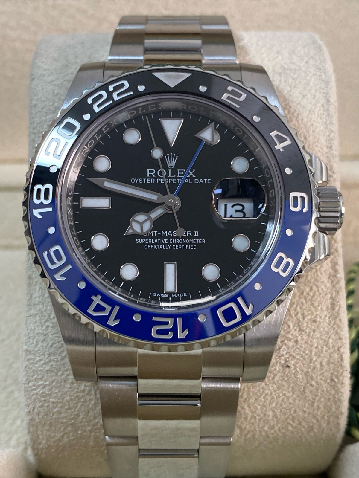 Rolex Steel GMT-Master II - 2015 - "Batman" - 116710BLNR *FULL SET*