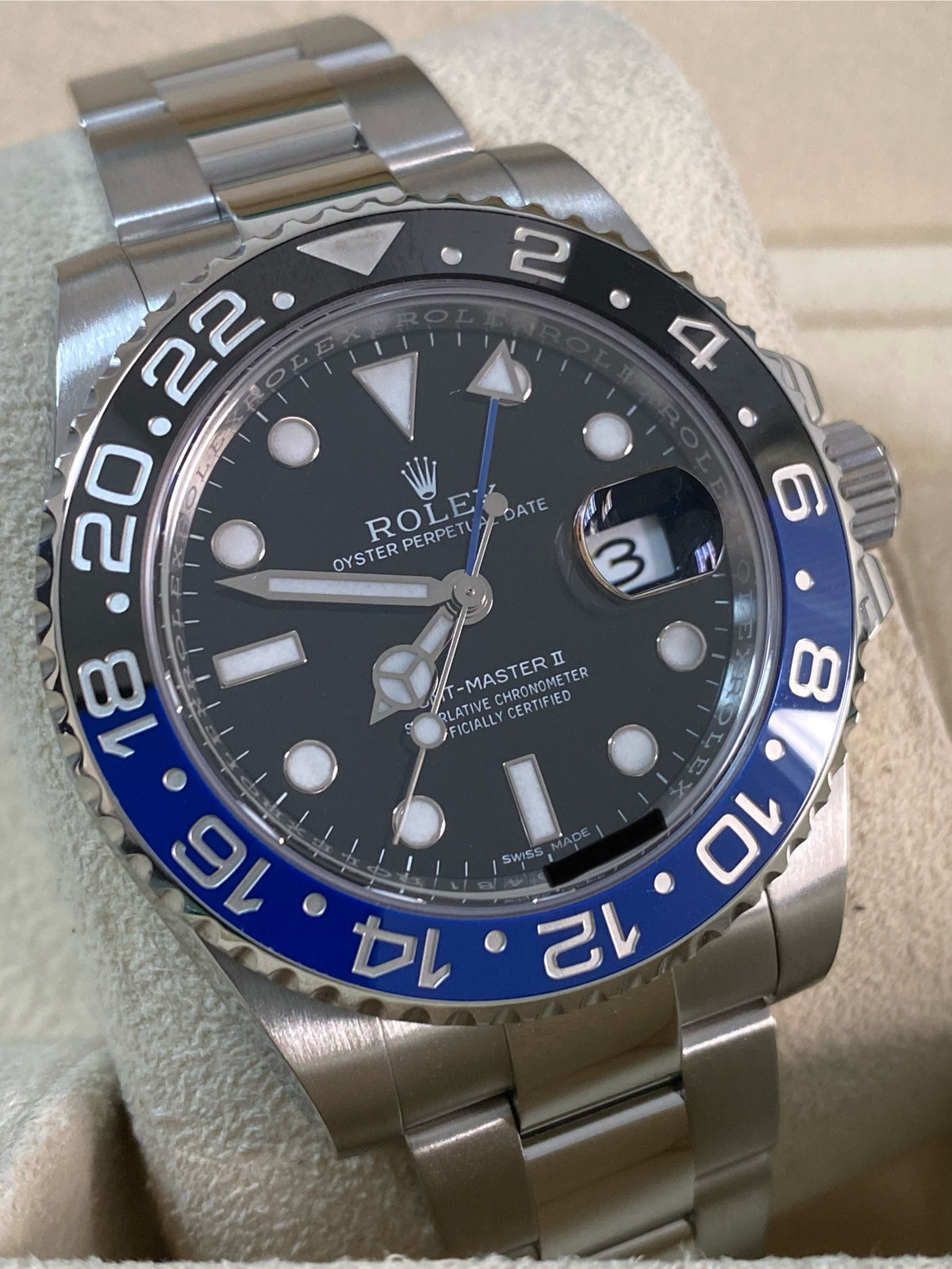 Rolex Steel GMT-Master II - 2015 - "Batman" - 116710BLNR *FULL SET*