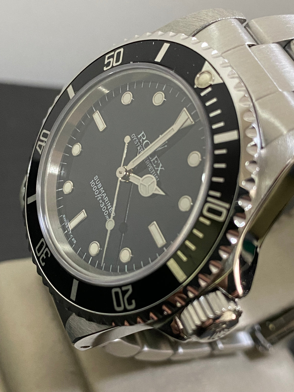 Rolex Steel No-Date Submariner - T Serial - Pre Ceramic Bezel - Black Dial - 14060