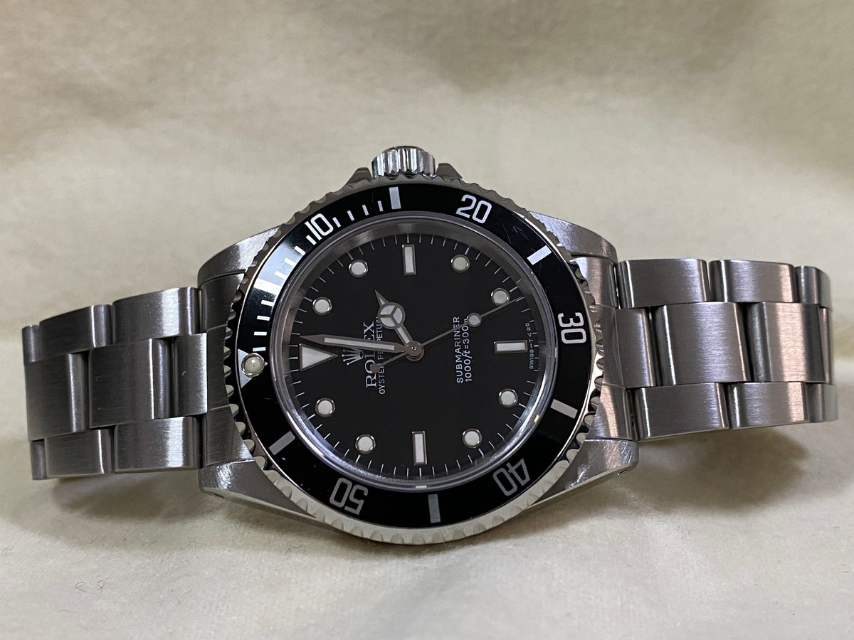 Rolex Steel No-Date Submariner - T Serial - Pre Ceramic Bezel - Black Dial - 14060