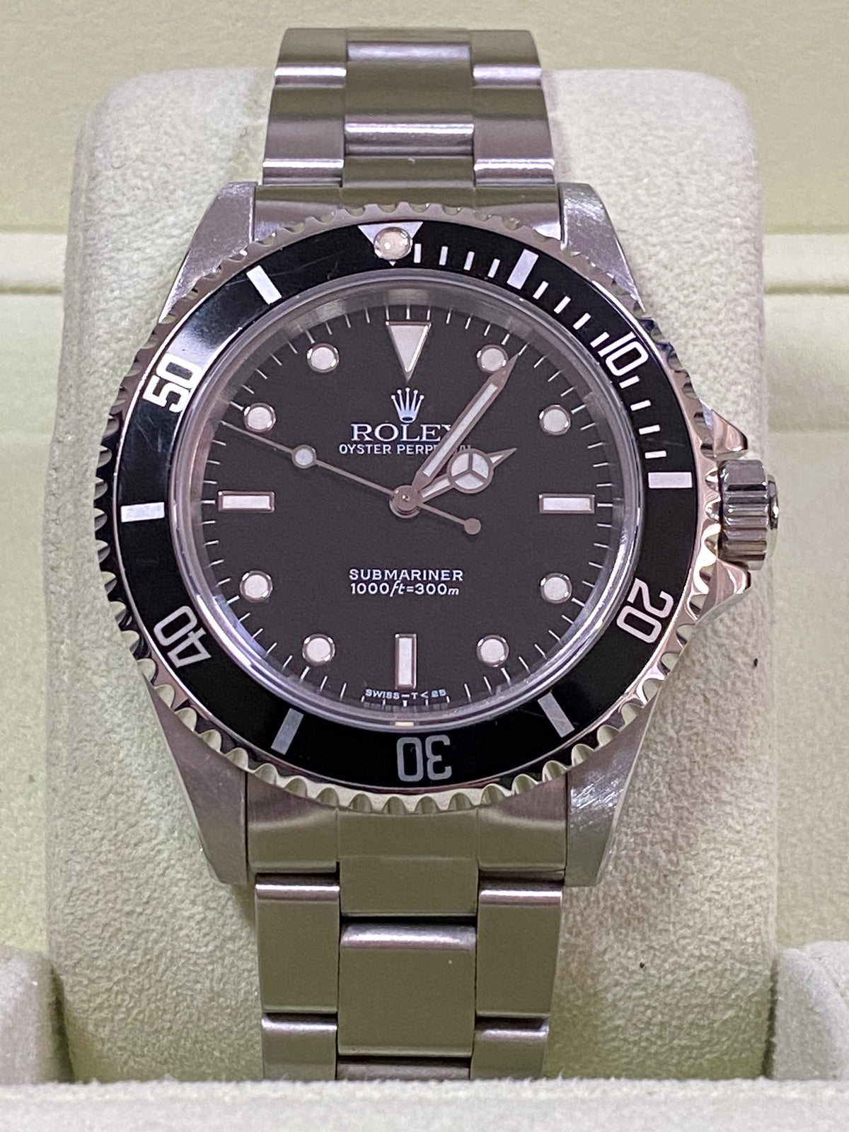 Rolex Steel No-Date Submariner - T Serial - Pre Ceramic Bezel - Black Dial - 14060