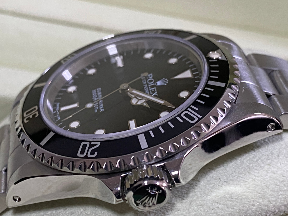 Rolex Steel No-Date Submariner - T Serial - Pre Ceramic Bezel - Black Dial - 14060