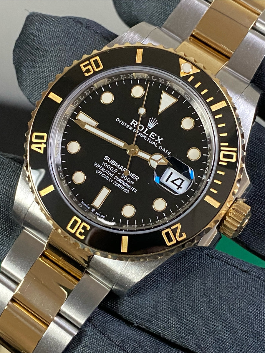 Rolex Steel and Gold Submariner Date - 2021 - Black Bezel - Black Dial - 126613LN