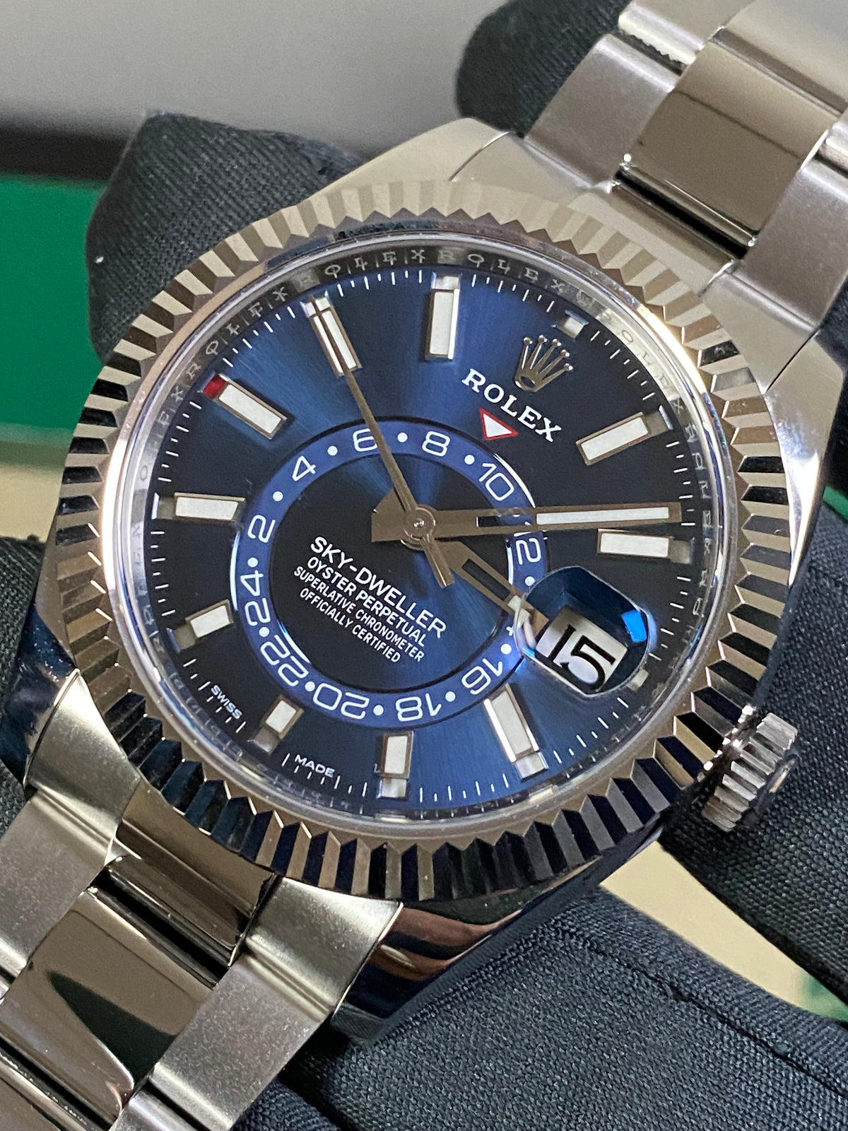 Rolex Steel Sky-Dweller - 2019 - Blue Dial - Oyster Bracelet - 326934