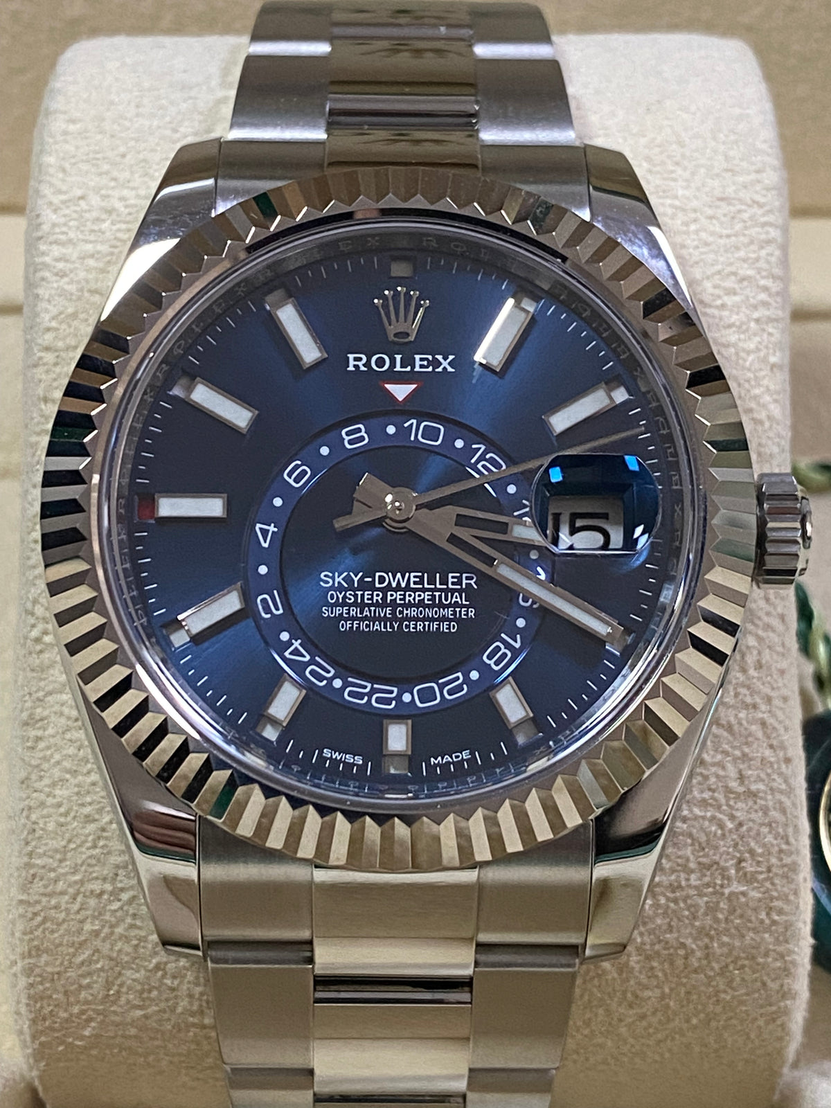 Rolex Steel Sky-Dweller - 2019 - Blue Dial - Oyster Bracelet - 326934