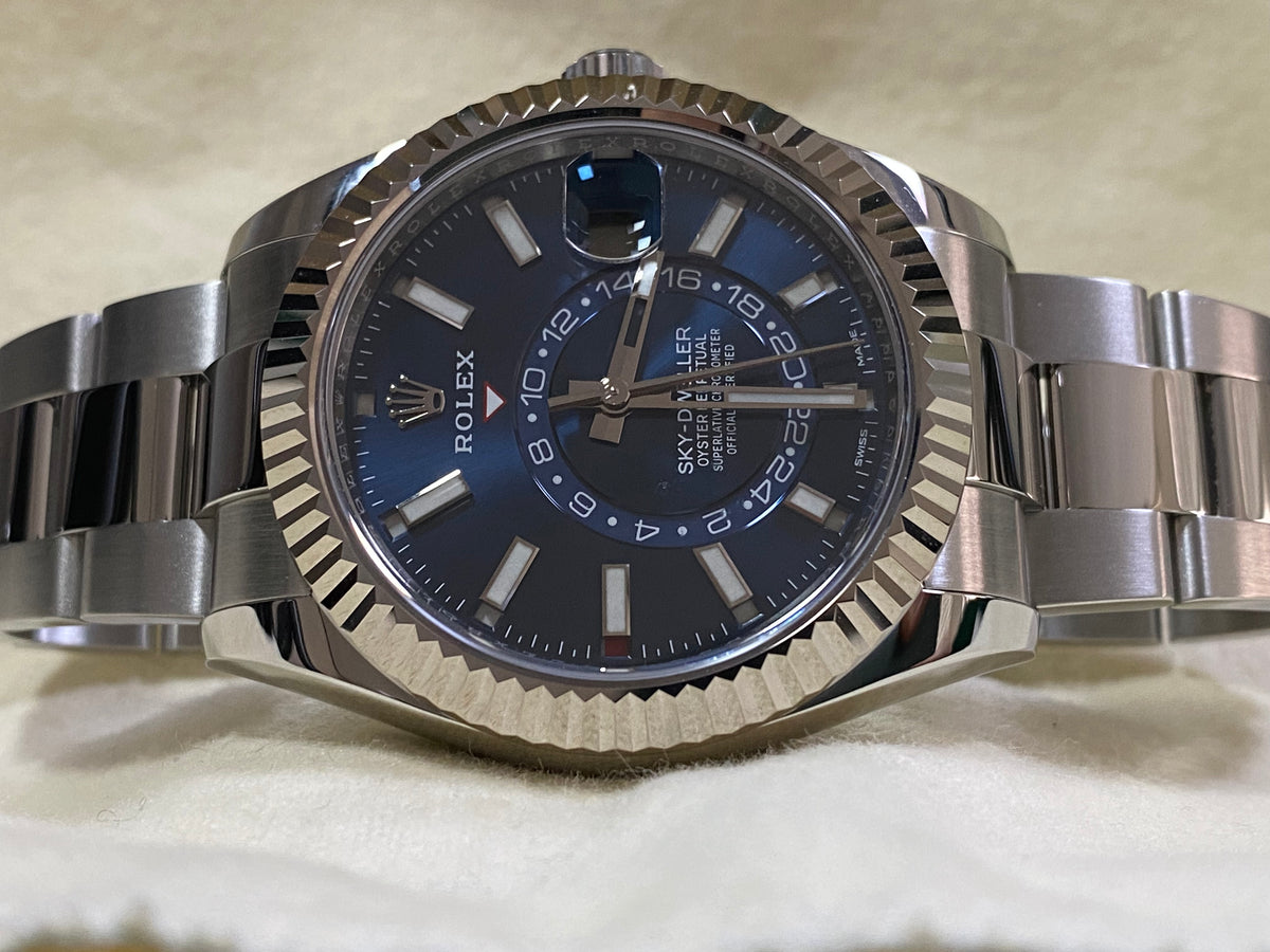 Rolex Steel Sky-Dweller - 2019 - Blue Dial - Oyster Bracelet - 326934