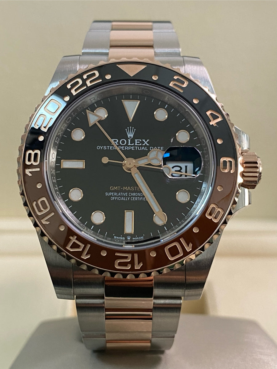 Rolex Everose Rolesor GMT-Master II - 2021 - "Root Beer" - Oyster Bracelet - 126711CHNR *FULL SET*