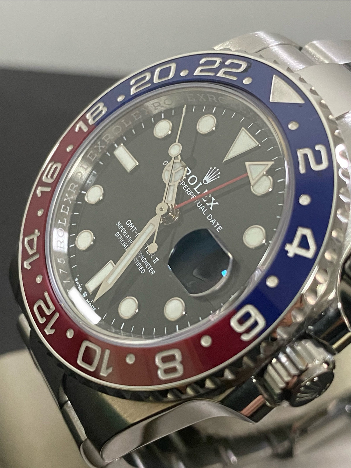 Rolex Oystersteel GMT-Master II - 2021 -"Pepsi" - Black Dial - Oyster Bracelet - 126710BLRO