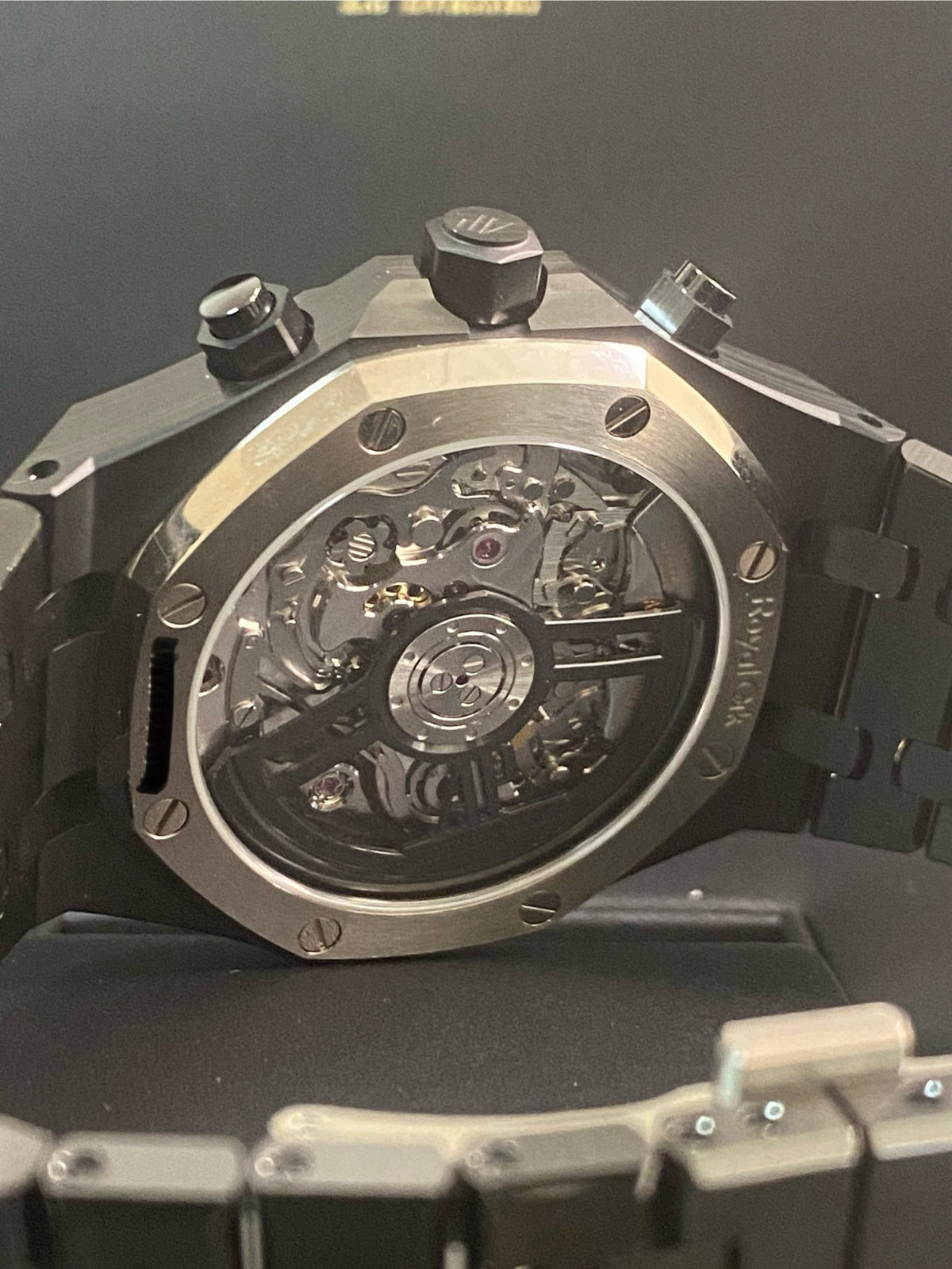 Audemars Piguet Royal Oak Chronograph Black Ceramic- 2024 - Black Grand Tapisserie Dial - 26240CE *FULL SET*