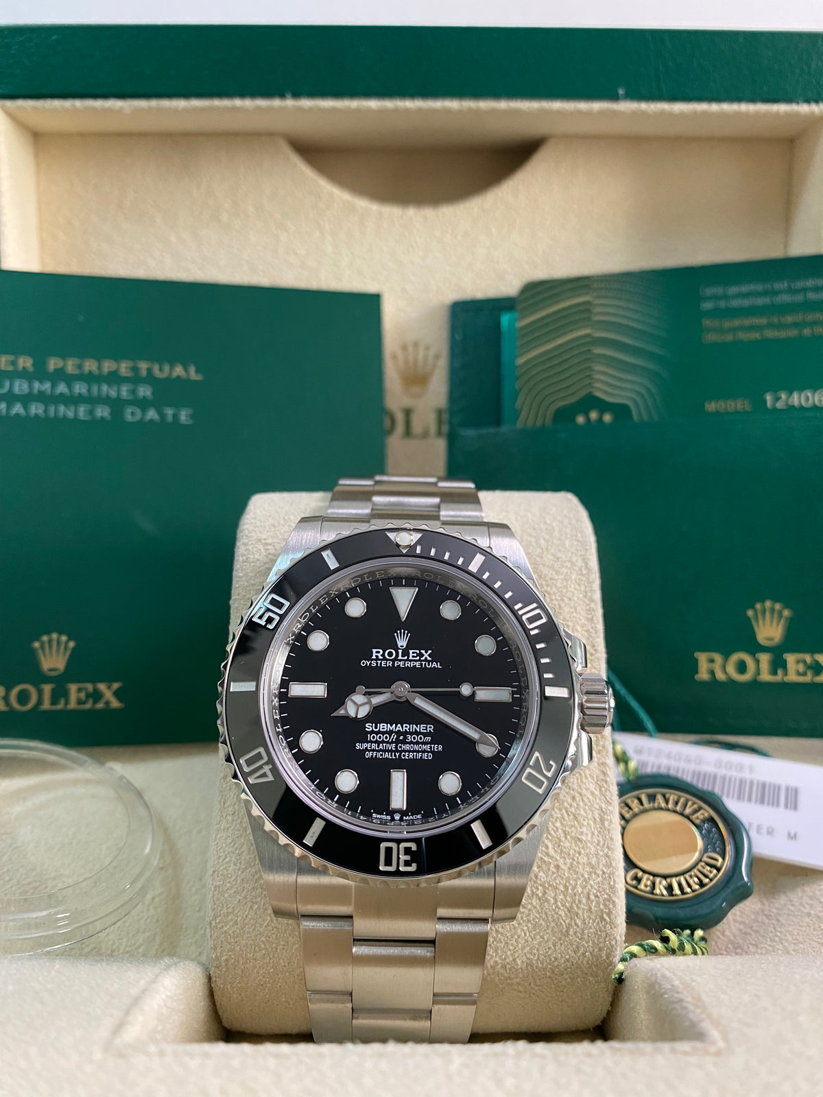 Rolex Steel Submariner No Date - 2021 - Black Dial - 124060 *FULL SET*