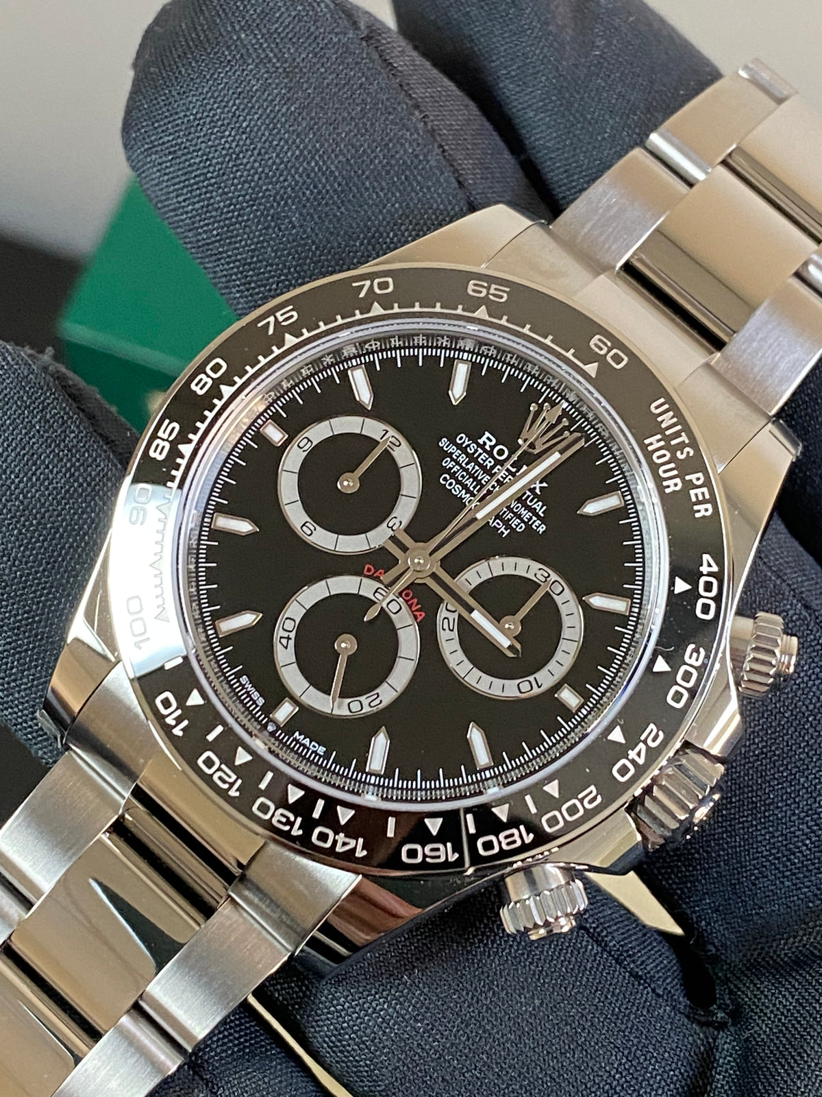 Rolex Steel Cosmograph Daytona - 2024 - Black Index Dial - 126500LN