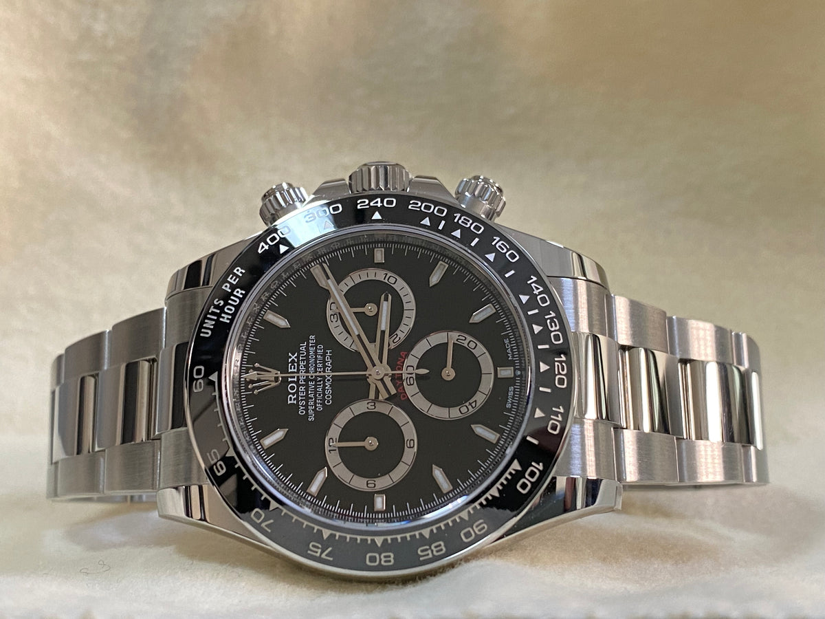 Rolex Steel Cosmograph Daytona - 2024 - Black Index Dial - 126500LN