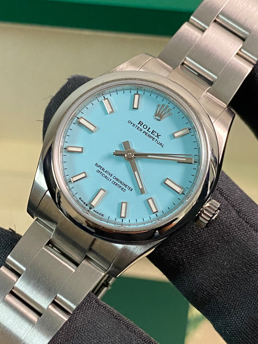 Rolex Oyster Perpetual 31 - Domed Bezel - "Tiffany" Dial - Oyster Bracelet - 277200