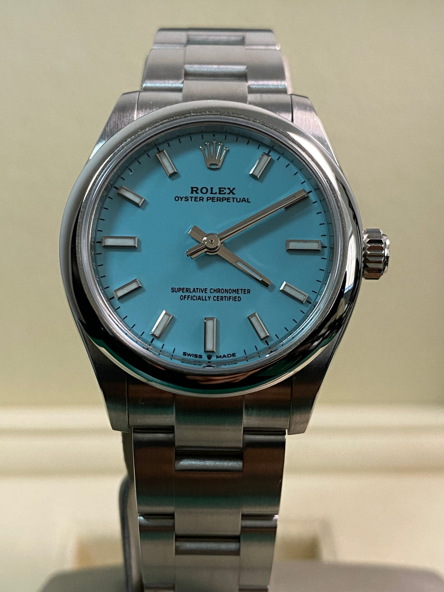 Rolex Oyster Perpetual 31 - Domed Bezel - "Tiffany" Dial - Oyster Bracelet - 277200