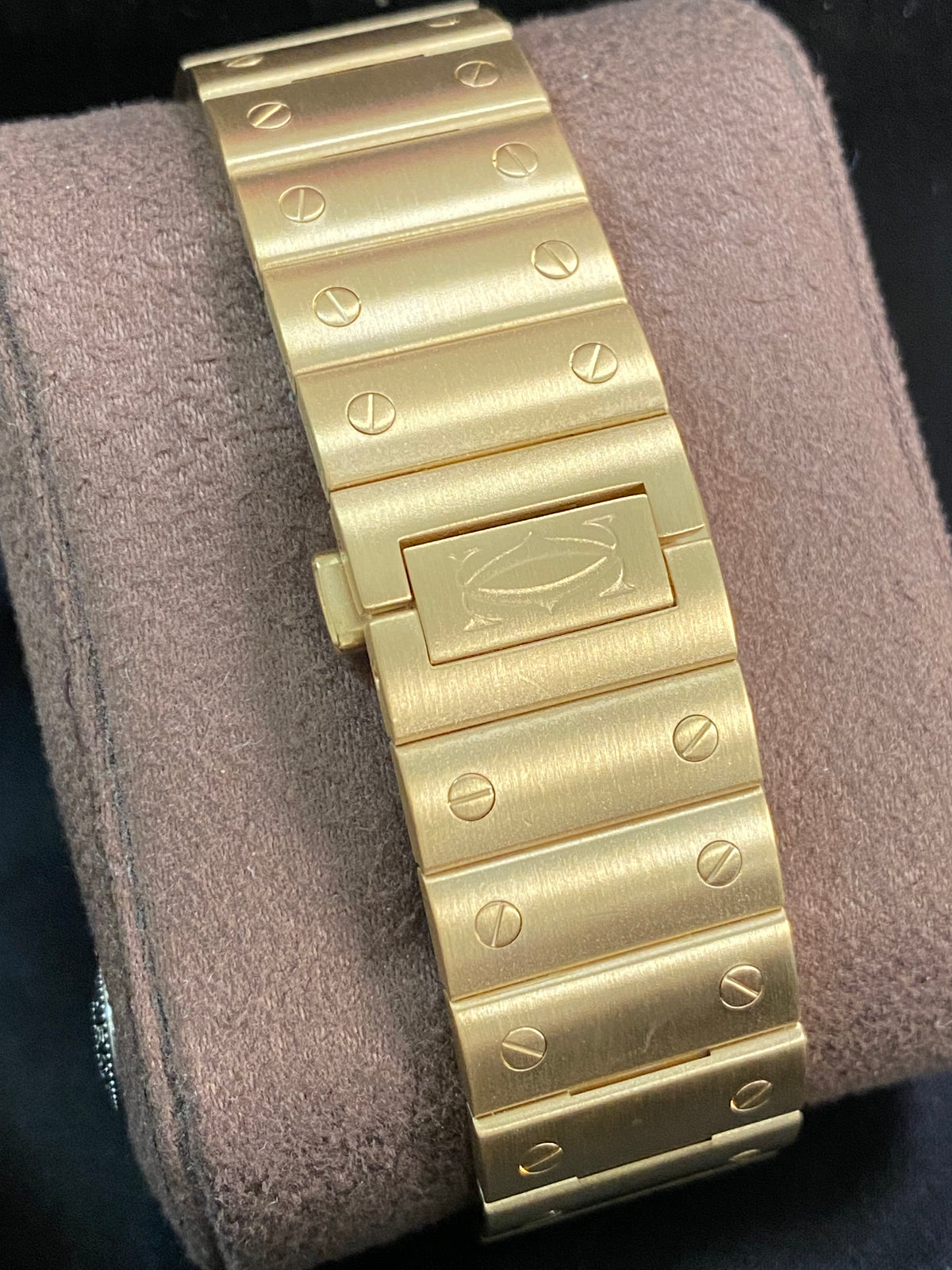 Cartier Santos Yellow Gold - White Roman Dial - Second Bracelet - WGSA0029