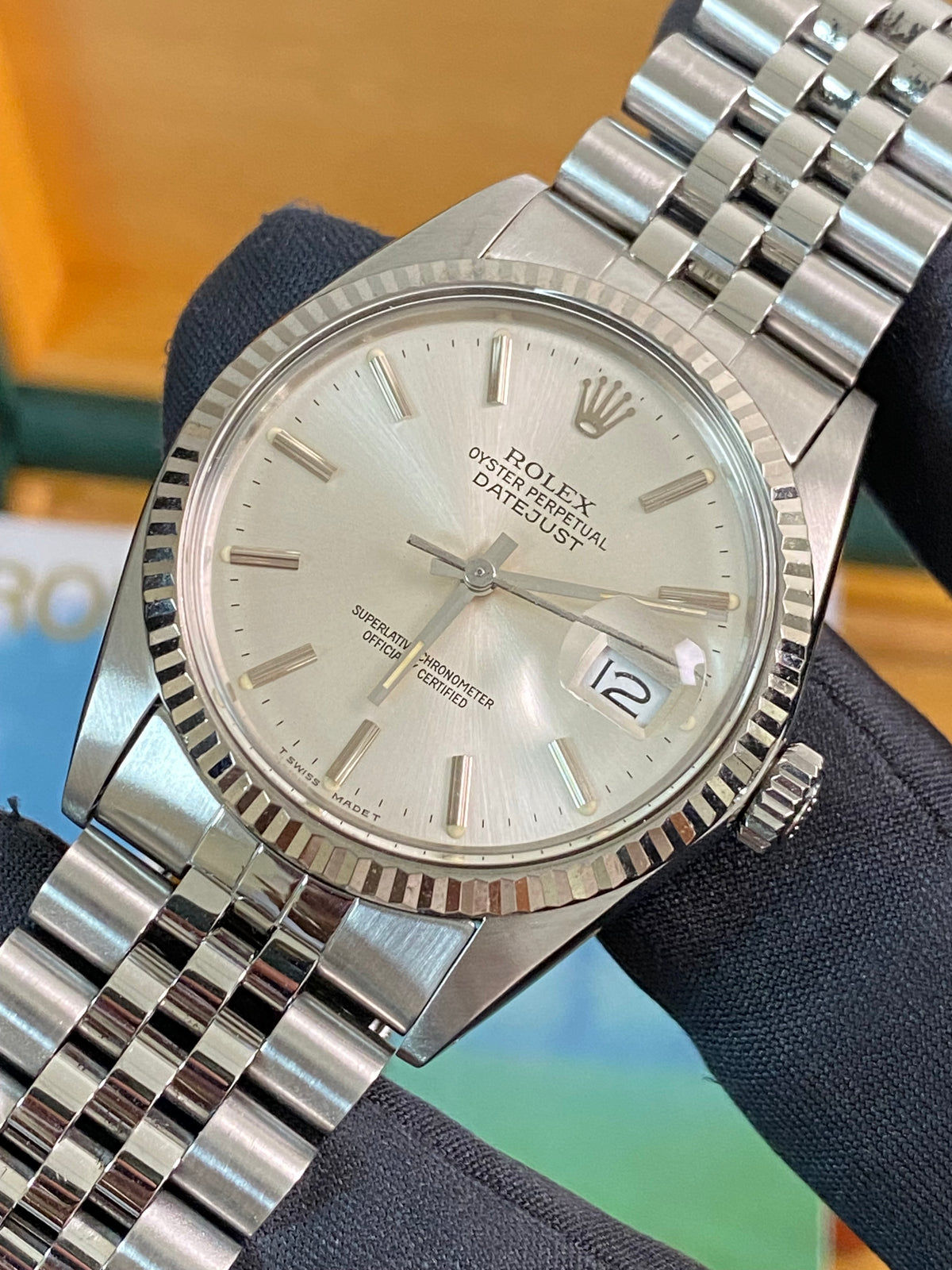 Rolex Steel Datejust 36 - 1985 - Fluted Bezel - Silver Index Dial - Jubilee Bracelet - 16014