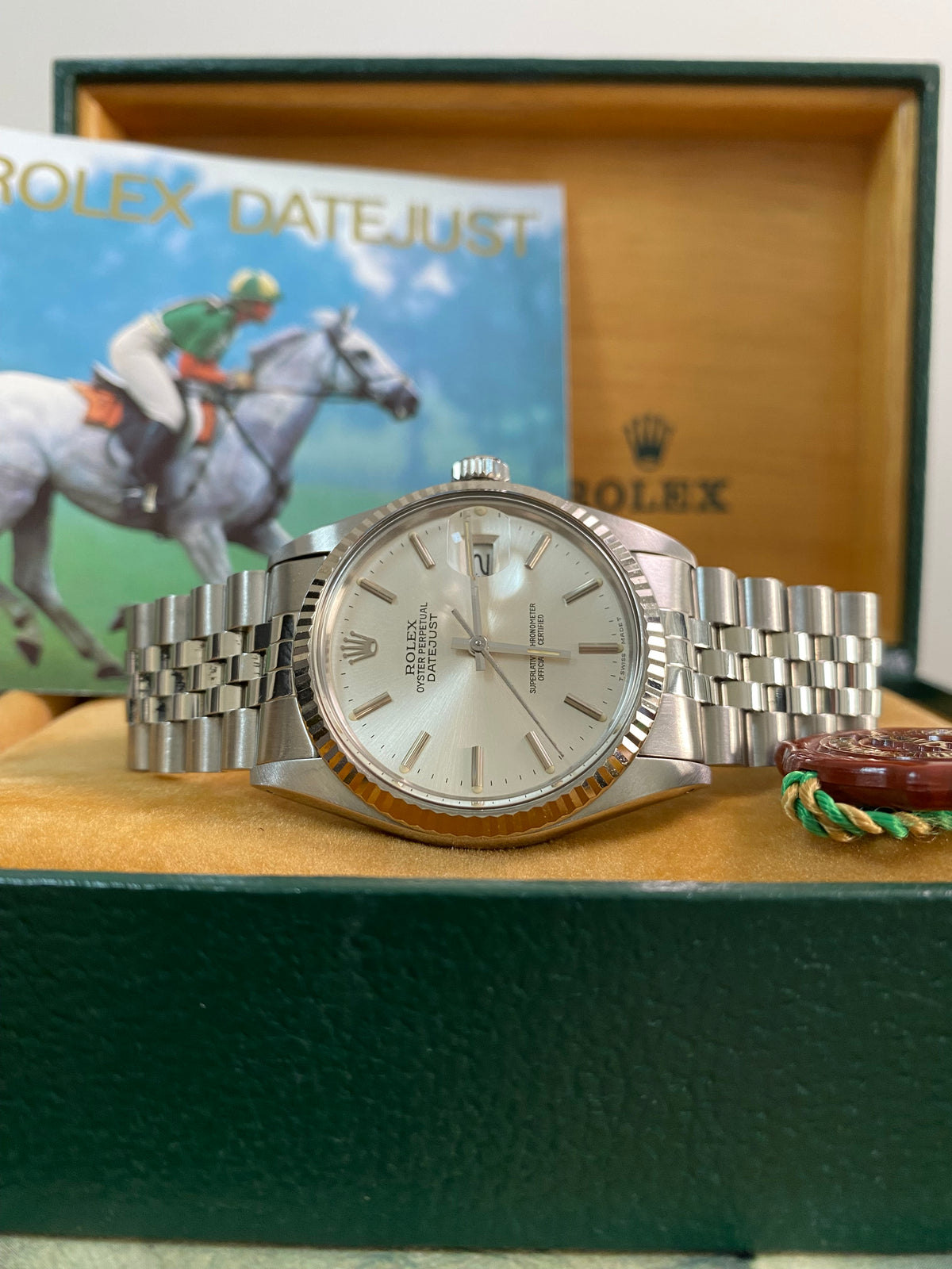 Rolex Steel Datejust 36 - 1985 - Fluted Bezel - Silver Index Dial - Jubilee Bracelet - 16014