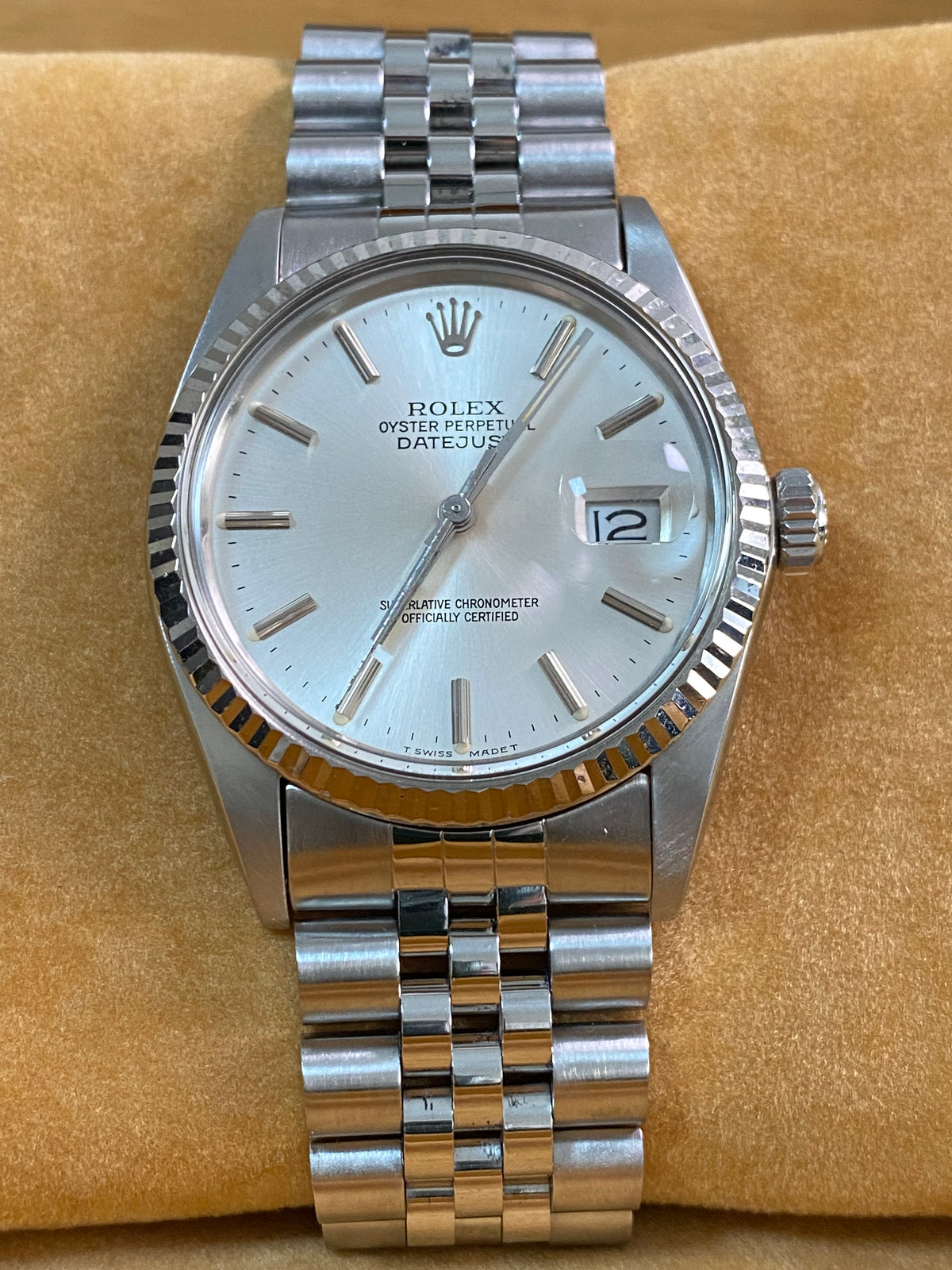 Rolex Steel Datejust 36 - 1985 - Fluted Bezel - Silver Index Dial - Jubilee Bracelet - 16014