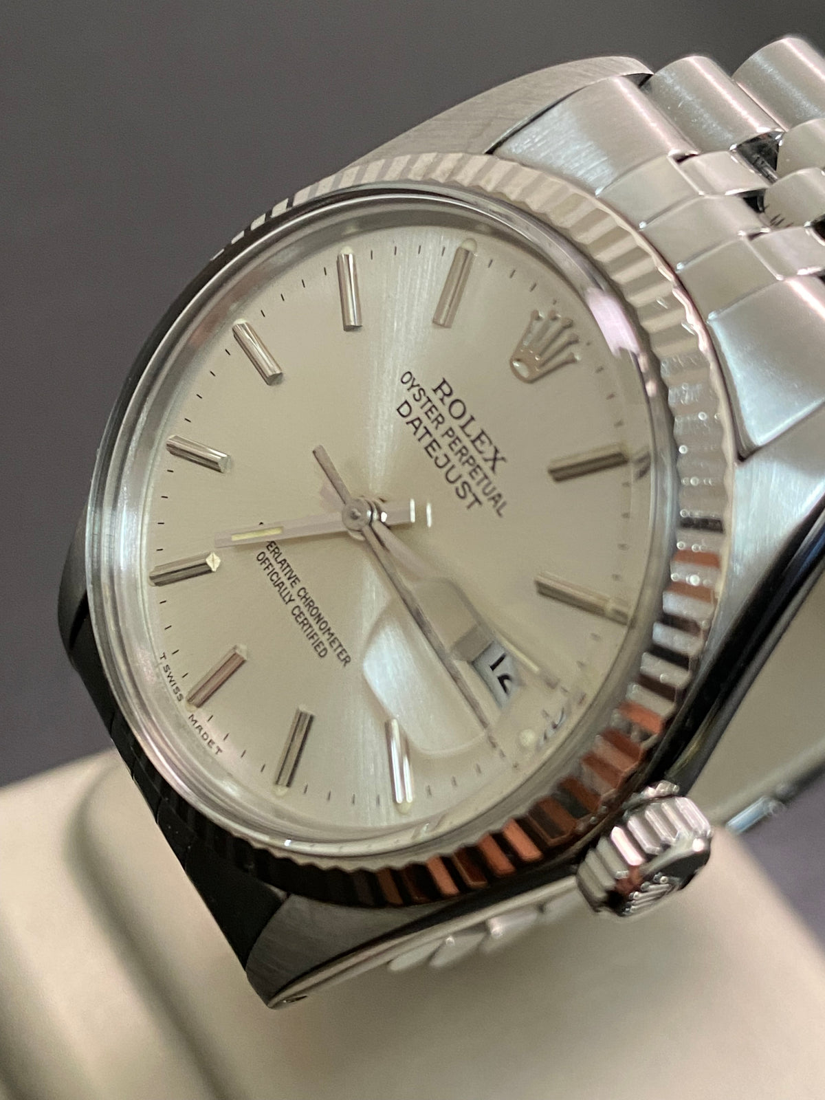 Rolex Steel Datejust 36 - 1985 - Fluted Bezel - Silver Index Dial - Jubilee Bracelet - 16014