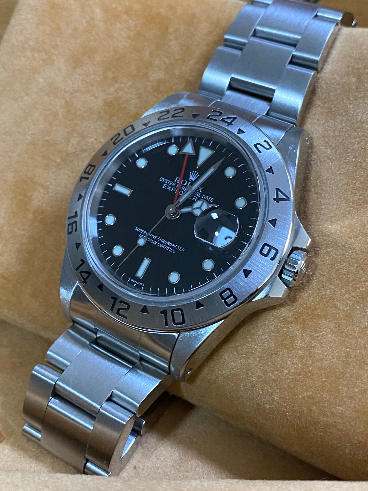 Rolex Oyster Perpetual Explorer II - A Serial - Black Dial - 16570