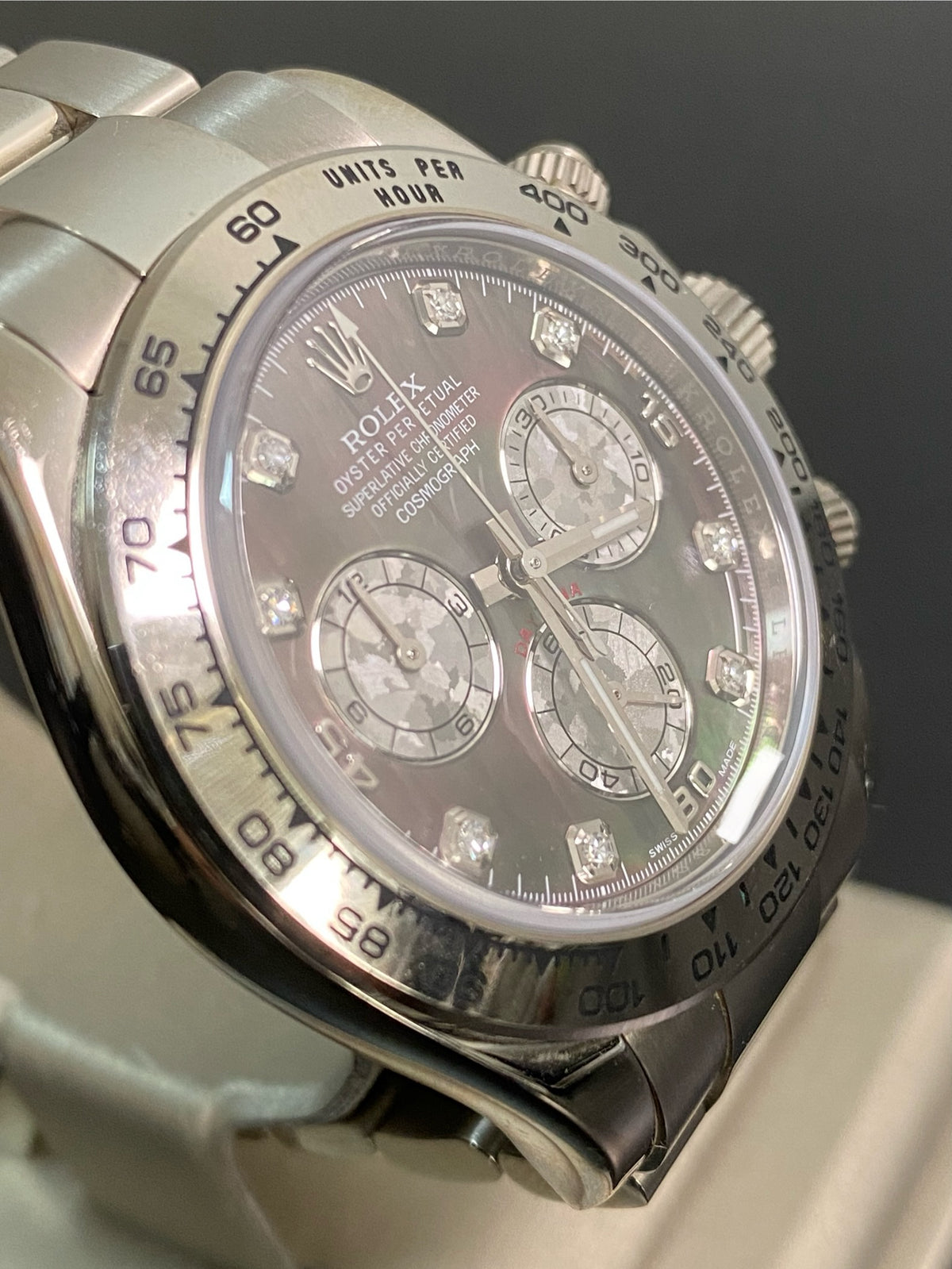 Rolex White Gold Cosmograph Daytona - 2016 - Tahitian Mother-Of-Pearl Diamond Dial - 116509 *UNPOLISHED*