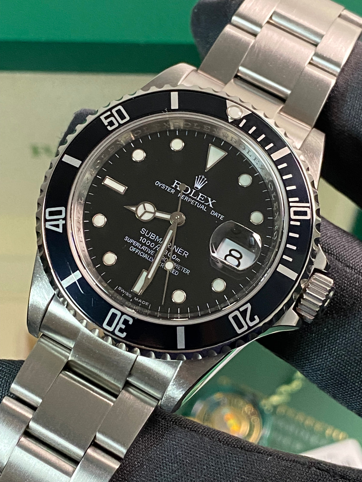 Rolex Steel Submariner Date - 2008 - Pre-Ceramic Bezel - Black Dial - 16610 *FULL SET*