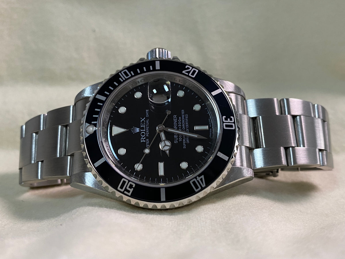 Rolex Steel Submariner Date - 2008 - Pre-Ceramic Bezel - Black Dial - 16610 *FULL SET*