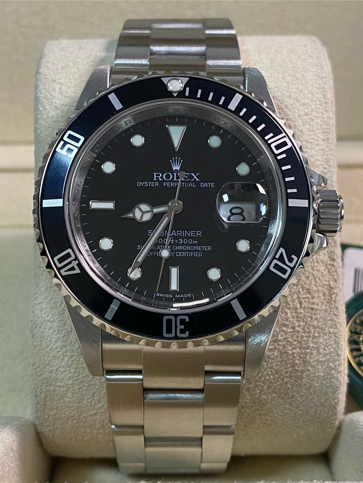 Rolex Steel Submariner Date - 2008 - Pre-Ceramic Bezel - Black Dial - 16610 *FULL SET*